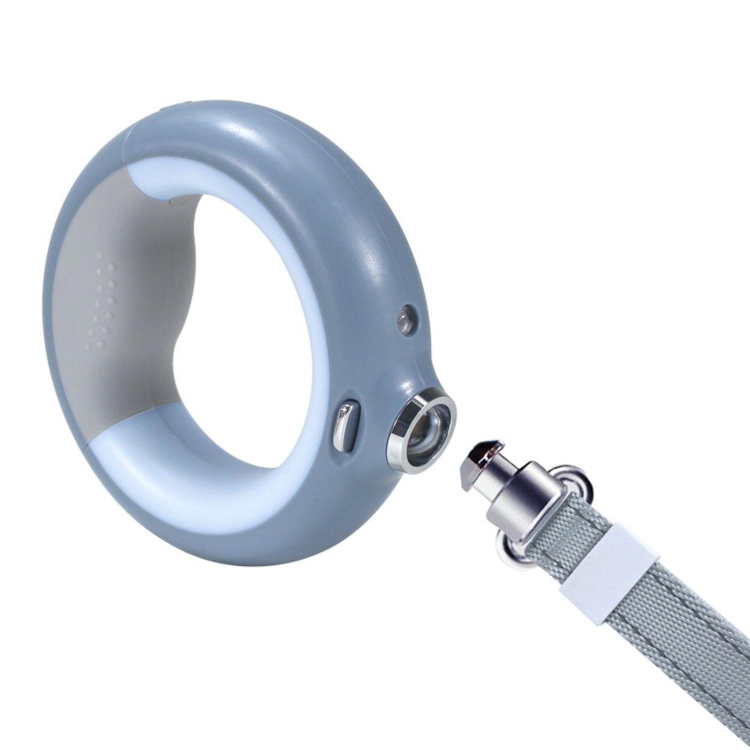 witte dubbele hondenriem lus